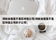 蚂蚁金服是不是区块链公司[蚂蚁金服是不是区块链公司的子公司]